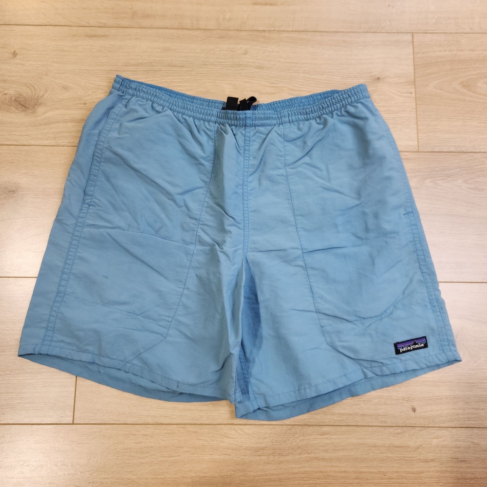 Patagonia Baggies Longs Swim Shorts Mens Small 6" Blue Nylon Quick Dry